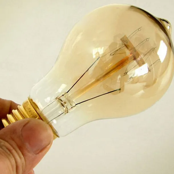 4pcs 40W E26/E27 A60 (A19) Vintage Edison Light Bulb, Dimmable, Warm White 2300K, Retro Decorative 220-240V