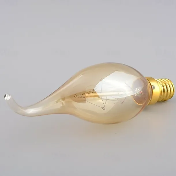 6pcs 40W Incandescent Vintage Edison Lights Bulbs Candle E14 C35L Dimmable Decorative Warm White 2300k Retro Dimmable 220-240V