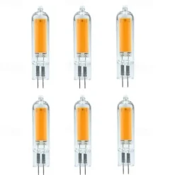 6PCS 3.5W LED Bi-pin Lights 300 lm G9 /G4 T 1 LED Beads COB Warm White /White Dimmable 220-240 V
