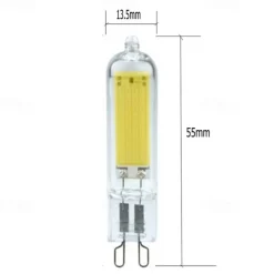 6PCS 3.5W LED Bi-pin Lights 300 lm G9 /G4 T 1 LED Beads COB Warm White /White Dimmable 220-240 V
