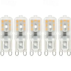 5pcs 2W LED Bi-pin Lights Bulbs 400lm G9 14LED Beads SMD 2835 Bulb Replacement Warm Cold White 360 Degree Beam Angle 220V