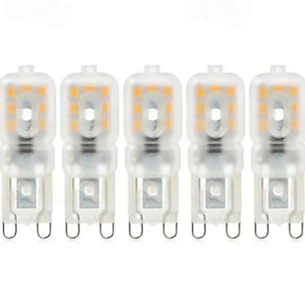 5pcs 2W LED Bi-pin Lights Bulbs 400lm G9 14LED Beads SMD 2835 Bulb Replacement Warm Cold White 360 Degree Beam Angle 220V