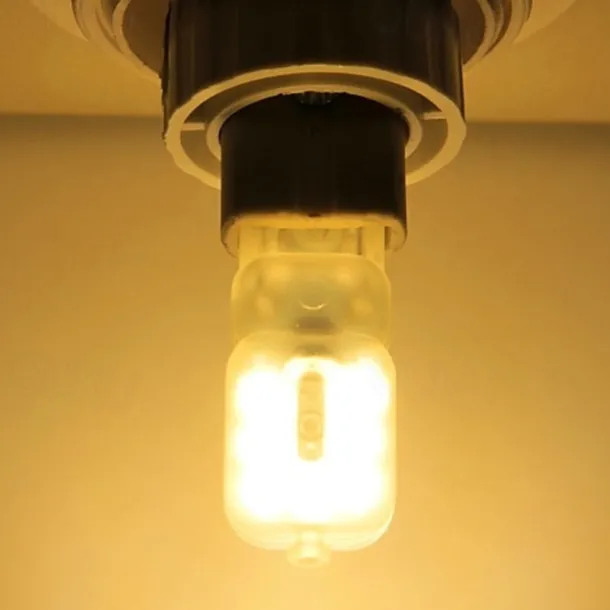 5pcs 2W LED Bi-pin Lights Bulbs 400lm G9 14LED Beads SMD 2835 Bulb Replacement Warm Cold White 360 Degree Beam Angle 220V