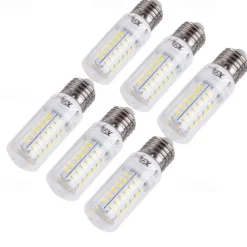6pcs 3W LED Corn Light Bulb 400lm E14 E26 E27 56LEDs SMD 5730 Decorative Warm White Cold White 120W Incandescent Edison Equivalent