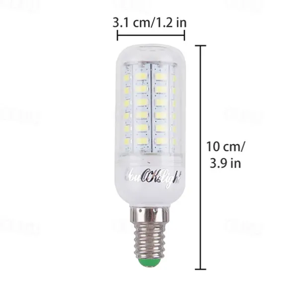 6pcs 3W LED Corn Light Bulb 400lm E14 E26 E27 56LEDs SMD 5730 Decorative Warm White Cold White 120W Incandescent Edison Equivalent