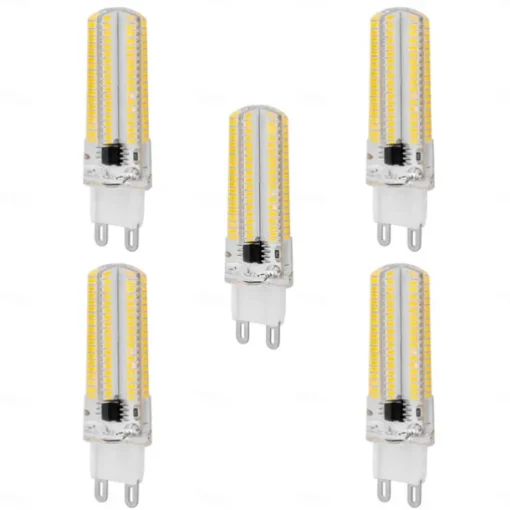 5pcs 7.5W LED Corn Light Bulb 1000lm G9 Bi Pin 104LEDs SMD 3014 Warm White Cold White for Ceiling Light (100W Halogen Equivalent) 220-240V