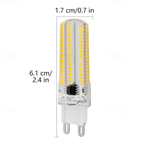 5pcs 7.5W LED Corn Light Bulb 1000lm G9 Bi Pin 104LEDs SMD 3014 Warm White Cold White for Ceiling Light (100W Halogen Equivalent) 220-240V