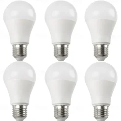 6pcs 9W LED Globe Bulbs 900 lm E27 A60(A19) 8 LED Beads SMD 2835 Warm White Cold White 220-240 V