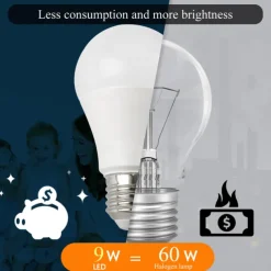 6pcs 9W LED Globe Bulbs 900 lm E27 A60(A19) 8 LED Beads SMD 2835 Warm White Cold White 220-240 V