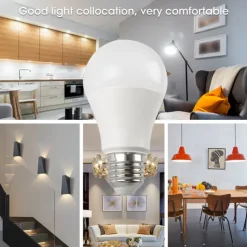 6pcs 9W LED Globe Bulbs 900 lm E27 A60(A19) 8 LED Beads SMD 2835 Warm White Cold White 220-240 V