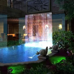 2pcs 5W Outdoor Multicolour Spotlights Waterproof LED Landscape Lights Garden Light Outdoor Lighting Pathway Lights Multicolour Spotlights with Spike Stand EU/US Plug AC85-265V