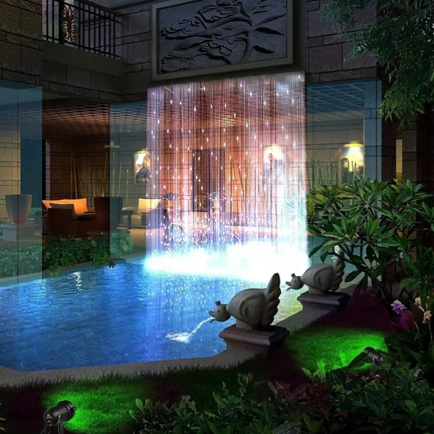 2pcs 5W Outdoor Multicolour Spotlights Waterproof LED Landscape Lights Garden Light Outdoor Lighting Pathway Lights Multicolour Spotlights with Spike Stand EU/US Plug AC85-265V