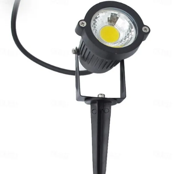 2pcs 5W Outdoor Multicolour Spotlights Waterproof LED Landscape Lights Garden Light Outdoor Lighting Pathway Lights Multicolour Spotlights with Spike Stand EU/US Plug AC85-265V