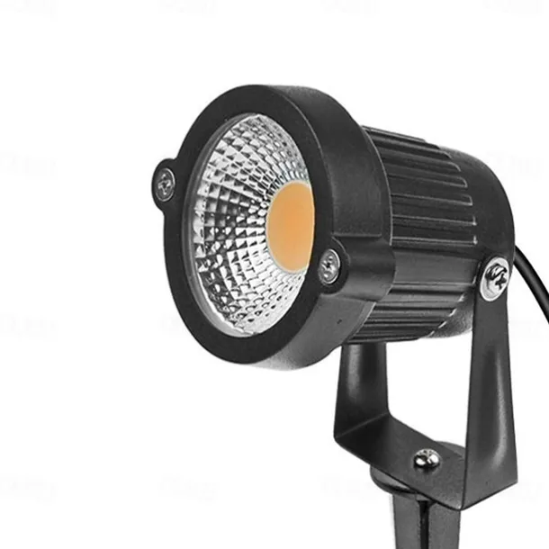 2pcs 5W Outdoor Multicolour Spotlights Waterproof LED Landscape Lights Garden Light Outdoor Lighting Pathway Lights Multicolour Spotlights with Spike Stand EU/US Plug AC85-265V