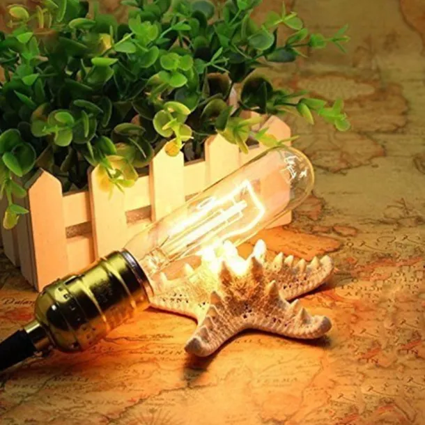 6pcs 40W Vintage Edison Lamps T10 E27/E14 Dimmable Incandescent Industrial Bulb Antique Retro Lamp Light AC220-240V for Home