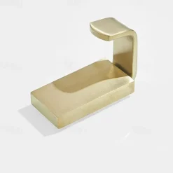 2pcs Wall Hooks for Coats,Stainless Steel Robe Hooks,Wall Mounted Coat Hooks For Bathroom,Bedroom,Kitchen(Brushed Nickel/Brushed Golden/Black)