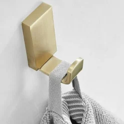 2pcs Wall Hooks for Coats,Stainless Steel Robe Hooks,Wall Mounted Coat Hooks For Bathroom,Bedroom,Kitchen(Brushed Nickel/Brushed Golden/Black)