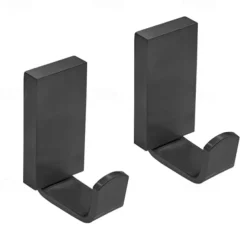 2pcs Wall Hooks for Coats,Stainless Steel Robe Hooks,Wall Mounted Coat Hooks For Bathroom,Bedroom,Kitchen(Brushed Nickel/Brushed Golden/Black)