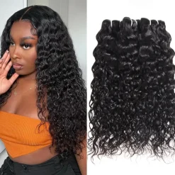 3pcs Water Wave Human Hair Bundles 8-28inch Human Hair Weave Bundles Wigs Brazilian Human Hair Extensions For Women