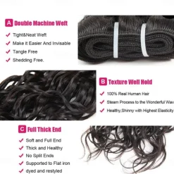 3pcs Water Wave Human Hair Bundles 8-28inch Human Hair Weave Bundles Wigs Brazilian Human Hair Extensions For Women