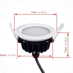 4pcs Waterproof IP 66 9W 700-800lm 48 x 5730 SDM LEDs High Quality Commercial Lighting Downlights Warm White / Cold White AC220-240V