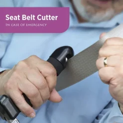2pcs Window Breaker Portable Door Auxiliary Handle Multi-function Seat Belt Cutter for The Elderly