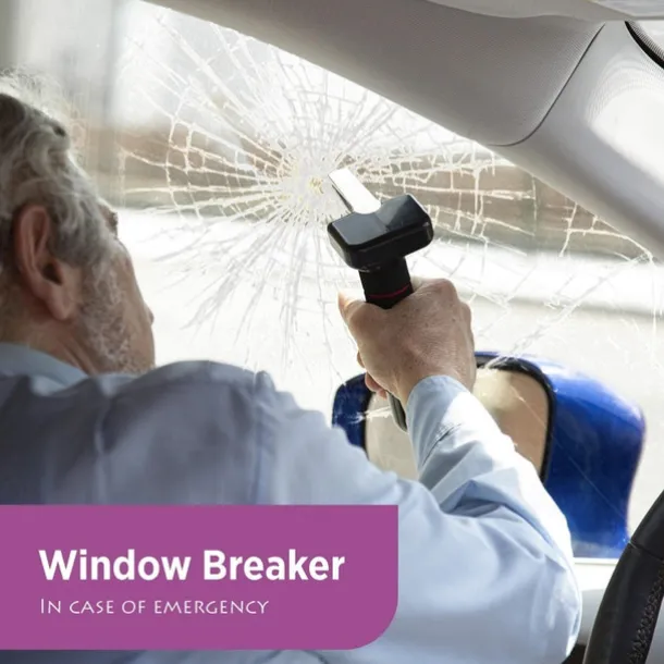 2pcs Window Breaker Portable Door Auxiliary Handle Multi-function Seat Belt Cutter for The Elderly