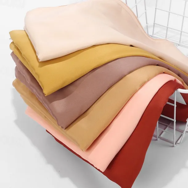 1pcs Women Silk Headscarf Hijab Scarf Long Muslim Shawl Turban Bandana Satin Scarves Head Wraps