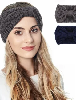 2pcs Women's Headbands Hair Band For Outdoor Daily Fabric Black Red Blue