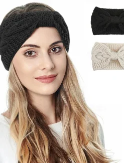2pcs Women's Headbands Hair Band For Outdoor Daily Fabric Black Red Blue