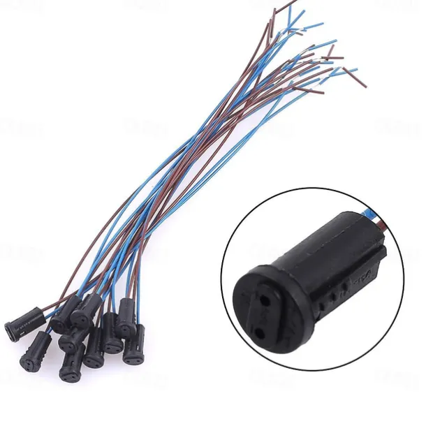 10Pcs/Bag G4 Lamp Holder Wire Socket Cable 20cm LED Bulbs Connector Fitting Accessory For G4 Ceiling Light/Halogen Lamp