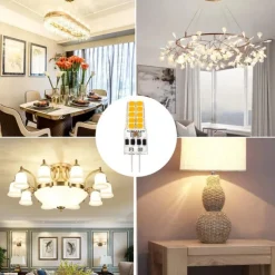 6pcs/10pcs Dimmable LED Bulb G4 GY6.35 AC/DC12-24V 3W 20LED Energy Saving Silicone Light 360 degrees Replace Halogen Lamp