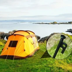 4pcs/6pcs Solid Bold Extended Outdoor Camping Nail Awning Tent Camping with Steel Nail Beach Camp Nail