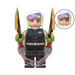 8PCS/Set Anime Mini Action Figures Building Blocks Kanroji Mitsuri Miniature Figurines Toys