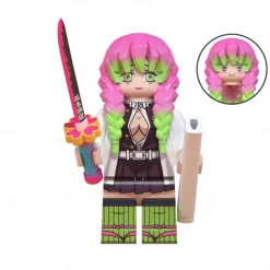 8PCS/Set Anime Mini Action Figures Building Blocks Kanroji Mitsuri Miniature Figurines Toys