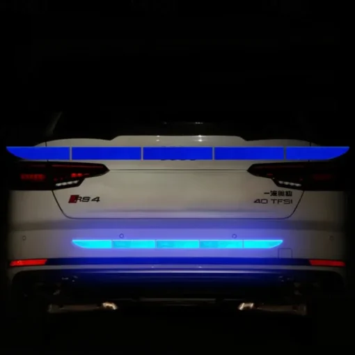 5pcs/set Car Reflective Stickers Waterproof Car Warning Sticker Reflective Tape Car Decals Stickers Car Trunk Body Auto Accessories