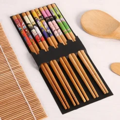9pcs/set DIY Bamboo Sushi Maker Set Sushi Curtain Rice Sushi Making Kits Roll Cooking Tools Chopsticks Spoon Sushi Blade