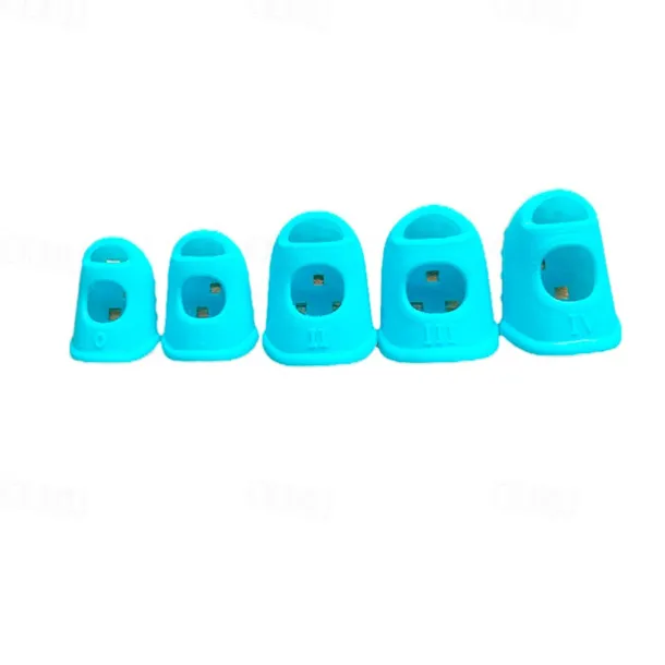 10pcs/Set Finger Thimbles Sleeve Anti-scald Silicone Gloves Playing Guitar Fingers Protection DIY Craft Glove Sewing Cooking Tool