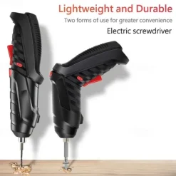 15PCS/Set Foldable Electric Screwdriver Repairing Tools Screw Tightening USB Charging With LED Lighting For Maintenance Installation