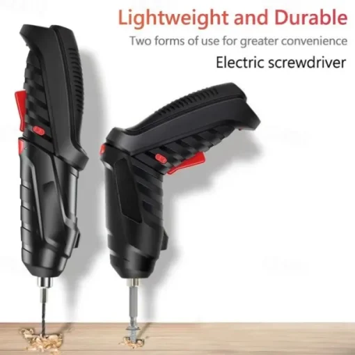 15PCS/Set Foldable Electric Screwdriver Repairing Tools Screw Tightening USB Charging With LED Lighting For Maintenance Installation