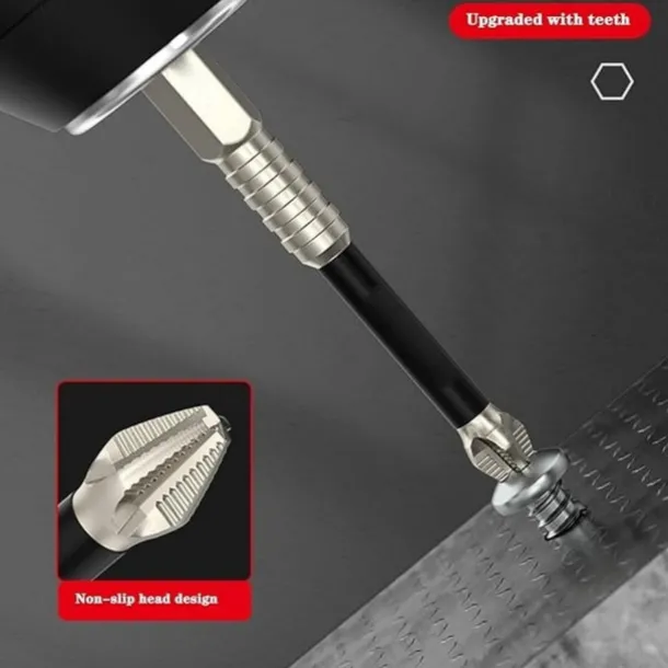 6pcs/Set High-Magnetic Screwdriver Drill Bit Set, Anti-Slip Cross Head Bits, S2 Material High-Strength PH2 Bits for Precision Screwing