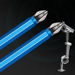 7pcs/set S2 Anti Slip Long Reach Screwdriver BitsBits Precision PH2 Single Cross Head Bits Magnetic Phillips Screwdriver Bits for 25~150mm Screw Hex Shank Screwdriver Bits