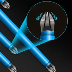 7pcs/set S2 Anti Slip Long Reach Screwdriver BitsBits Precision PH2 Single Cross Head Bits Magnetic Phillips Screwdriver Bits for 25~150mm Screw Hex Shank Screwdriver Bits