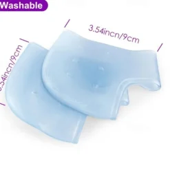 2pcs/set Silicone Gel Heel Protectors for Foot Pain Relief – Breathable and Cushioning Support for Cracked Heels, Heel Spurs, and Plantar Fasciitis