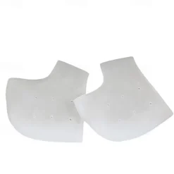 2pcs/set Silicone Gel Heel Protectors for Foot Pain Relief – Breathable and Cushioning Support for Cracked Heels, Heel Spurs, and Plantar Fasciitis