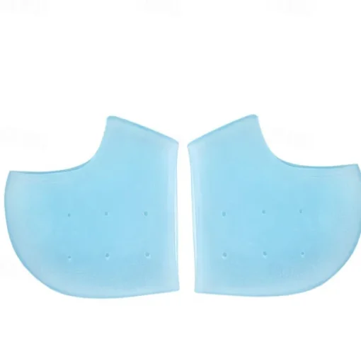 2pcs/set Silicone Gel Heel Protectors for Foot Pain Relief – Breathable and Cushioning Support for Cracked Heels, Heel Spurs, and Plantar Fasciitis
