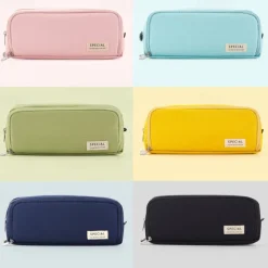 Pencil Cases Wear-Resistant Multifunction With Zipper Canvas for School Office Student, Back to School Gift