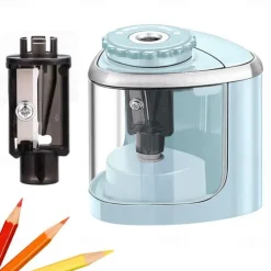 Pencil Sharpener Electric Pencil Sharpeners Blade to Fast Sharpen Suitable for Colored Pencils(6-8mm) School Pencil Sharpener/Classroom/Office/Home, Back to School Gift