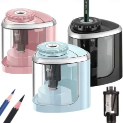 Pencil Sharpener Electric Pencil Sharpeners Blade to Fast Sharpen Suitable for Colored Pencils(6-8mm) School Pencil Sharpener/Classroom/Office/Home, Back to School Gift