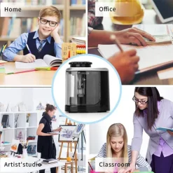 Pencil Sharpener Electric Pencil Sharpeners Blade to Fast Sharpen Suitable for Colored Pencils(6-8mm) School Pencil Sharpener/Classroom/Office/Home, Back to School Gift